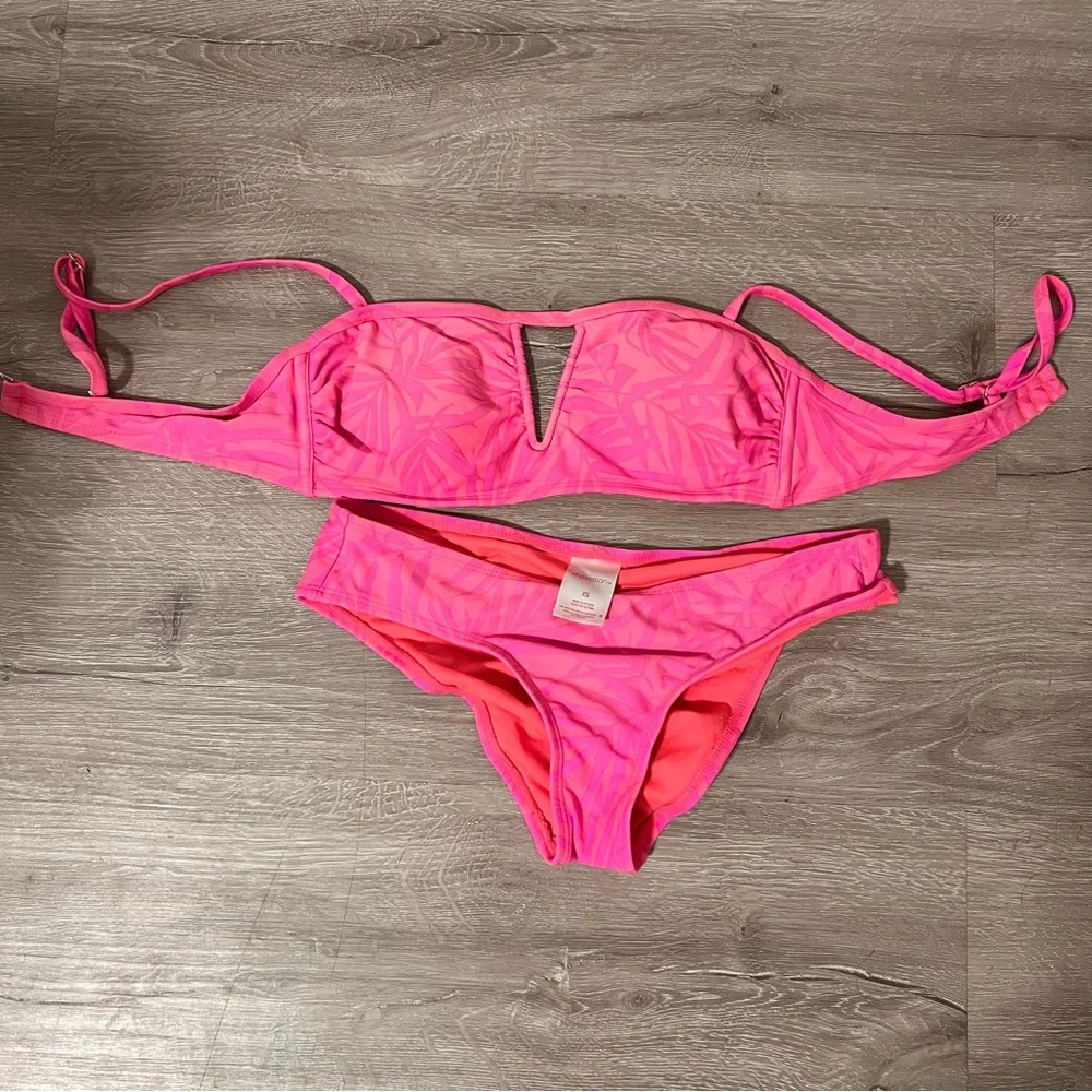 Xhilaration Neon Pink Bikini Set - Picture 5 of 6